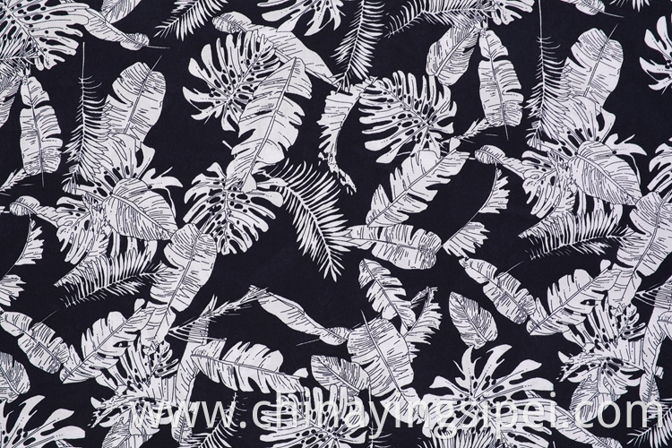 China supplier woven poplin plain dresses printed viscose fabric for garment